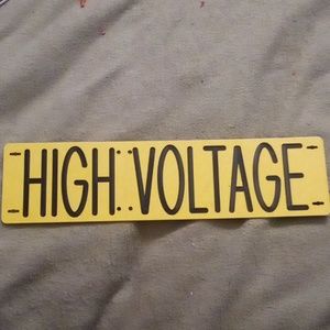 Decorative Prop sign HIGH VOLTAGE